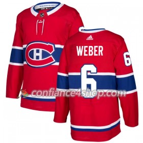 Adidas Maillot de Hockey Montreal Canadiens Shea Weber 6 2017-2018 Rouge Authentic - Homme